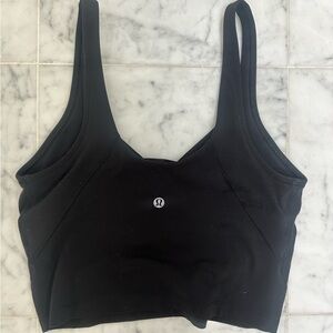 Lululemon black align crop tank